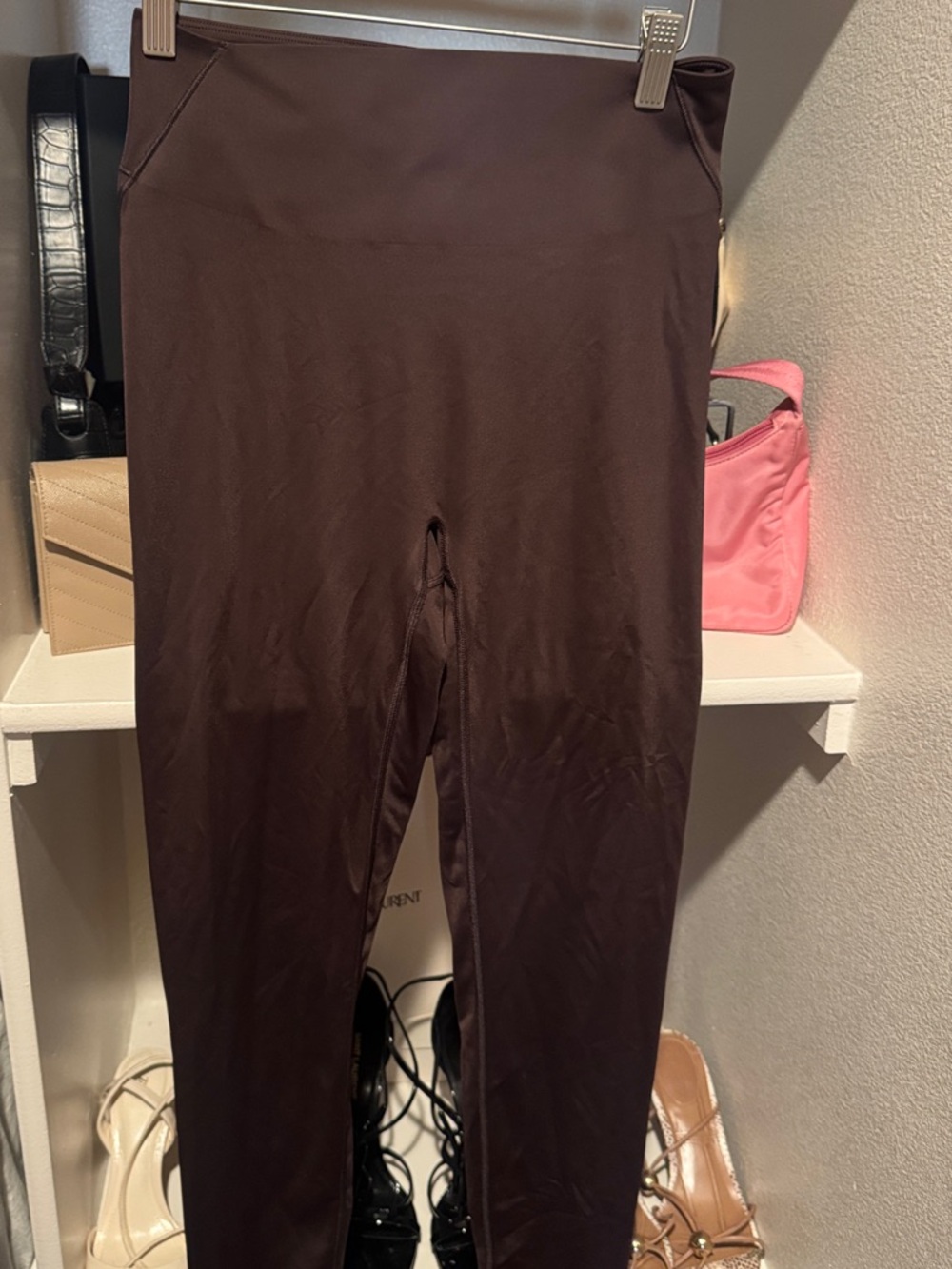 SKIMS Dark Brown High-Waist Leggings
